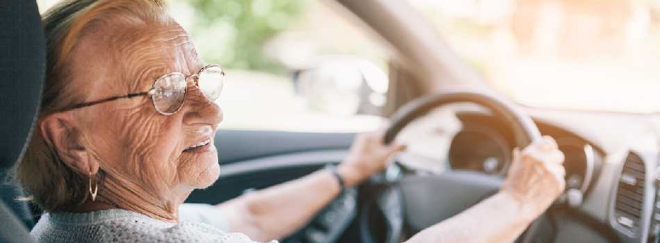 Senior Woman Driving